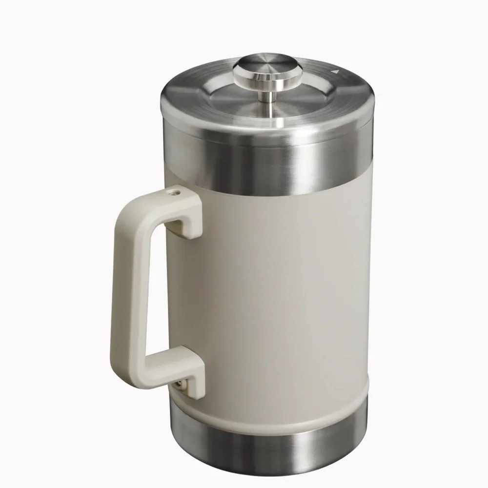 STANLEY Classic Stay-Hot French Press Coffee Maker 48 oz Ash Gray New - Picture 3 of 4